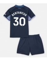 Tottenham Hotspur Rodrigo Bentancur #30 Venkovní dres pro děti 2023-24 Krátký Rukáv (+ trenýrky)